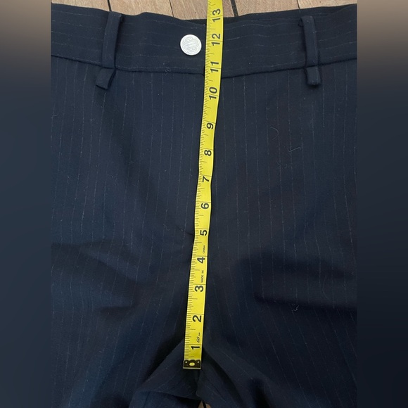 Maje Black Pinstripe Wool blend Trousers- Size 38 (6) - Picture 9 of 11